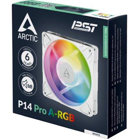 Кулер для корпуса Arctic P14 Pro A-RGB White (ACFAN00318A) - Вентиляторы к корпусам - Вентиляторы к корпусам