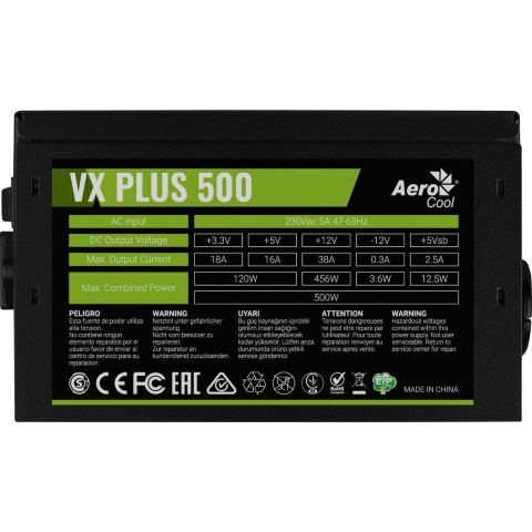 Блок питания AeroCool 500W VX Plus Stealth (ACPN-VS50NEY.12) - Нулевой остаток (Feed) - Нулевой остаток (Feed)