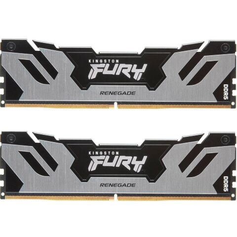 Модуль памяти для компьютера DDR5 96GB (2x48GB) 6400 MHz Renegade Silver XMP Kingston Fury (ex.HyperX) (KF564C32RSK2-96) - Нулевой остаток (Feed)  - Нулевой остаток (Feed) 