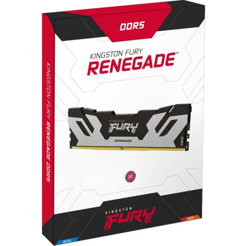 Модуль памяти для компьютера DDR5 96GB (2x48GB) 6400 MHz Renegade Silver XMP Kingston Fury (ex.HyperX) (KF564C32RSK2-96) - Нулевой остаток (Feed)  - Нулевой остаток (Feed) 