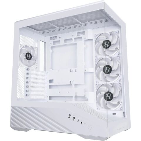 Корпус для ПК Lian Li V100R case with pre-installed four 120mm RGB PWM fan, White (G99.V100RW.01) - Корпуса  - Корпуса 