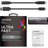 Накопитель SSD USB 3.2 256GB ADATA (ASE760-256GU32G2-CBK)