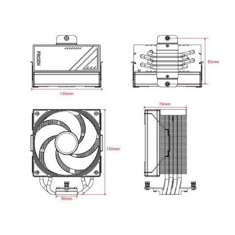 Кулер для процессора ID-Cooling FROZN A410 SE ARGB - Нулевой остаток (Feed) - Нулевой остаток (Feed)