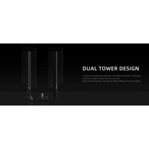 Кулер для процессора ID-Cooling FROZN A720 Black - Нулевой остаток (Feed) - Нулевой остаток (Feed)