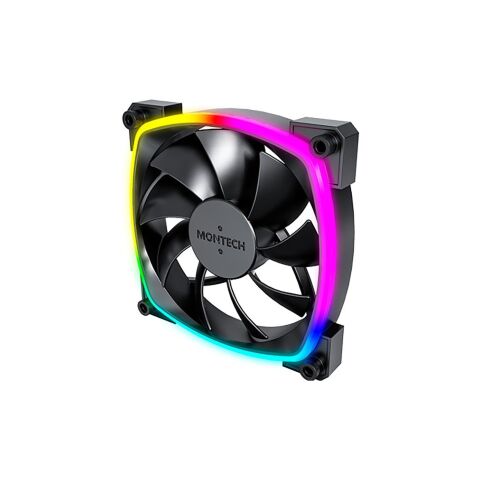 Кулер для корпуса MONTECH AX120 PWM BLACK - Нулевой остаток (Feed)  - Нулевой остаток (Feed) 