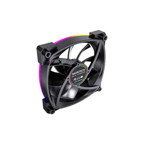 Кулер для корпуса MONTECH AX120 PWM BLACK - Нулевой остаток (Feed)  - Нулевой остаток (Feed) 