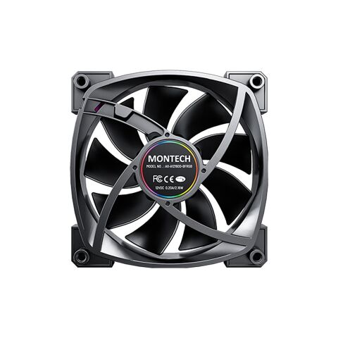 Кулер для корпуса MONTECH AX120 PWM BLACK - Нулевой остаток (Feed)  - Нулевой остаток (Feed) 