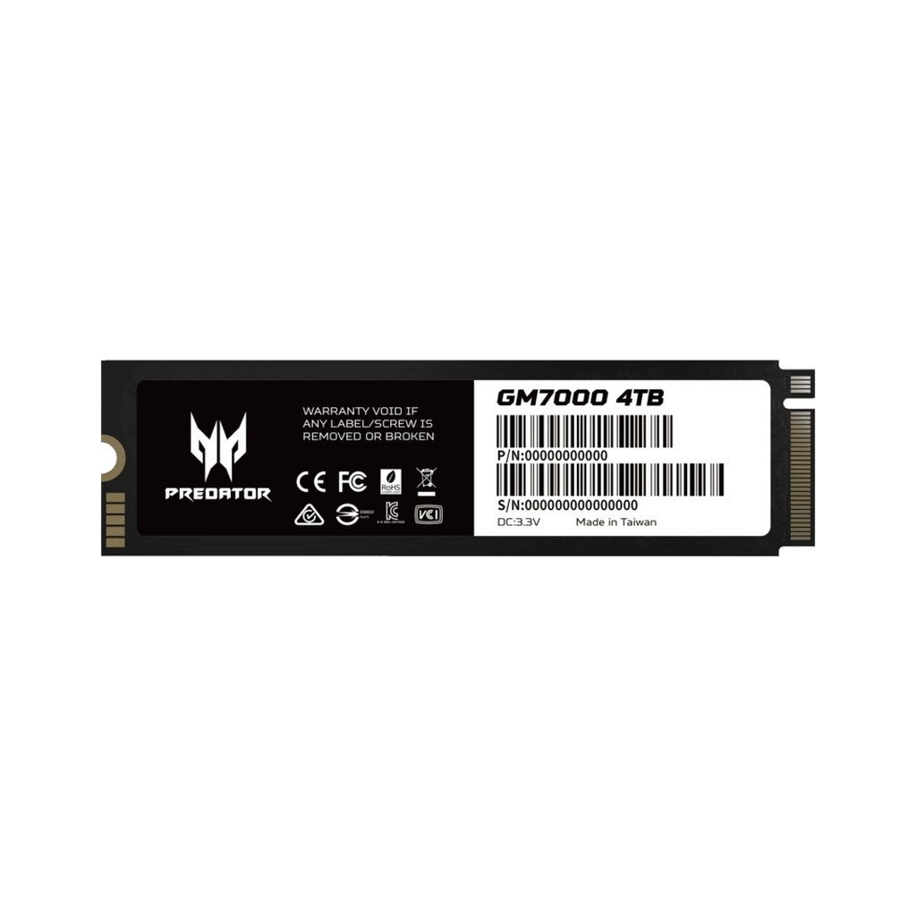 Накопитель SSD M.2 2280 4TB GM7000 Acer Predator (BL.9BWWR.107)