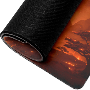 Килимок ігрова поверхня Blizzard World Of Warcraft Classic Cataclysm Deathwing Смертокрил XL Варкрафт (90*42 cm)