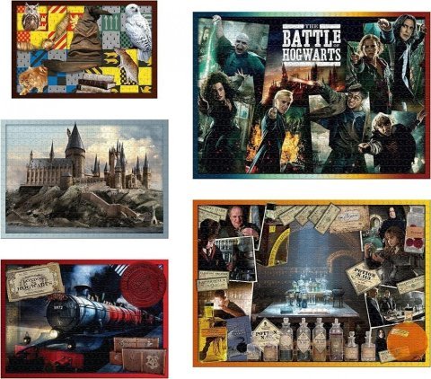 Пазлы Гарри Поттер Harry Potter 5 in 1 Puzzle Подарочный набор (3160 деталей) - -