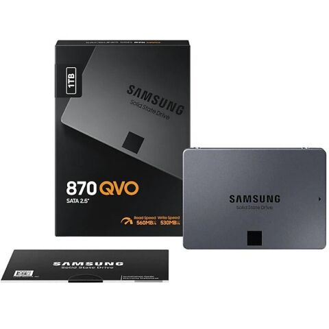 Накопитель SSD 2.5" 1TB 870 QVO Samsung (MZ-77Q1T0BW) - Нулевой остаток (Feed)  - Нулевой остаток (Feed) 