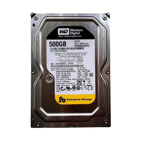 Жесткий диск 3.5"  500Gb WD (WD5000ABYZ) - Жесткие диски (HDD)  - Жесткие диски (HDD) 