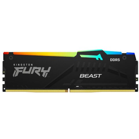 Модуль памяти для компьютера DDR5 16GB 5600 MHz FURY Beast RGB Kingston Fury (ex.HyperX) (KF556C40BBA-16) - Модули памяти для компьютера  - Модули памяти для компьютера 