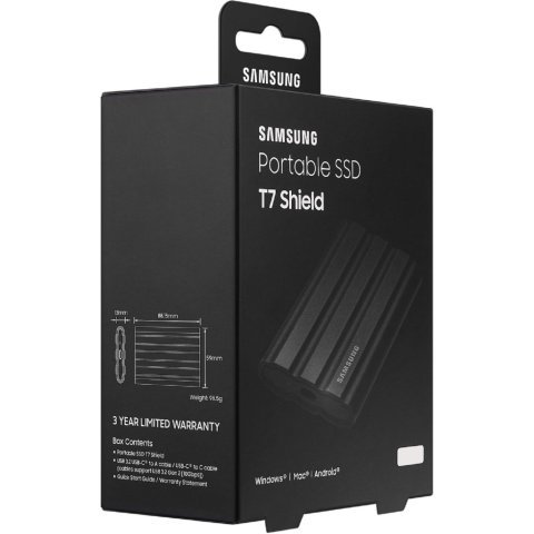 Накопитель SSD USB 3.2 1TB T7 Shield Samsung (MU-PE1T0S/EU) - Нулевой остаток (Feed) - Нулевой остаток (Feed)