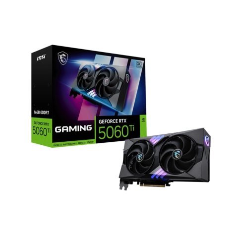 Видеокарта MSI GeForce RTX5060Ti 16Gb GAMING OC (RTX 5060 Ti 16G GAMING OC) - Нулевой остаток (Feed) - Нулевой остаток (Feed)