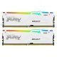 Модуль памяти для компьютера DDR5 64GB (2x32GB) 6000 MHz Beast White RGB Kingston Fury (ex.HyperX) (KF560C36BWEAK2-64) - Нулевой остаток (Feed) - Нулевой остаток (Feed)
