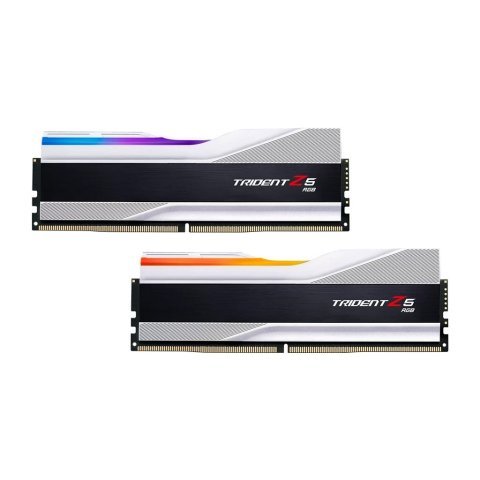 Модуль памяти для компьютера DDR5 64GB (2x32GB) 6000 Trident Z5 RGB Silver G.Skill (F5-6000J3238G32GX2-TZ5RS) - Нулевой остаток (Feed) - Нулевой остаток (Feed)