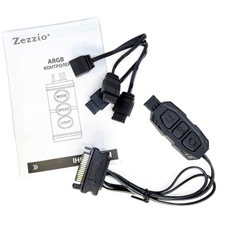 Модуль управления подсветкой Zezzio Контролер керування Zezzio ARGB 3-Pin 5V/SATA (Zezzio ARGB controller Sata) (Zezzio ARGB 3-Pin 5V/SATA) - Нулевой остаток (Feed) - Нулевой остаток (Feed)