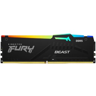 Модуль памяти для компьютера DDR5 32GB (2x16GB) 5600 MHz FURY Beast RGB Kingston Fury (ex.HyperX) (KF556C40BBAK2-32)
