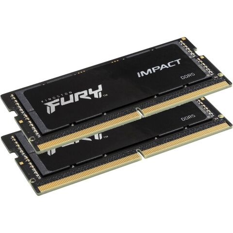Модуль памяти для ноутбука SoDIMM DDR5 32GB (2x16GB) 6400 MHz Impact Kingston Fury (ex.HyperX) (KF564S38IBK2-32) - Нулевой остаток (Feed) - Нулевой остаток (Feed)