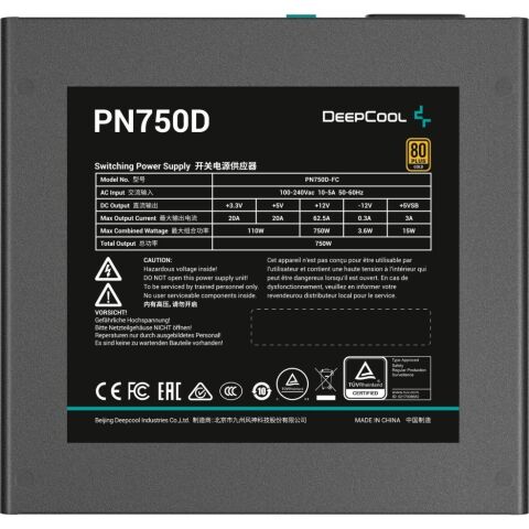 Блок питания Deepcool 750W PL750D V2 (R-PL750D-FC0B-EU-V2) - Нулевой остаток (Feed) - Нулевой остаток (Feed)